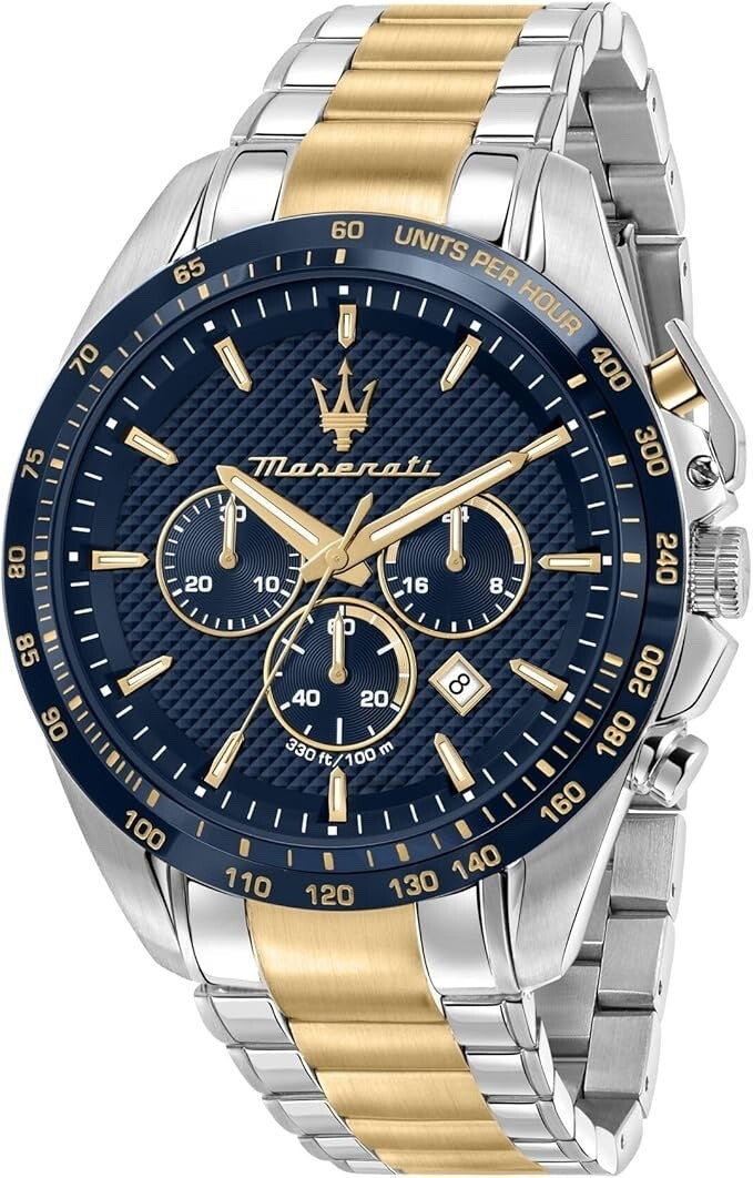 Maserati Traguardo R8873612046 Men's Chronograph Watch, Two-Tone & Blue, 45 mm – photo 1