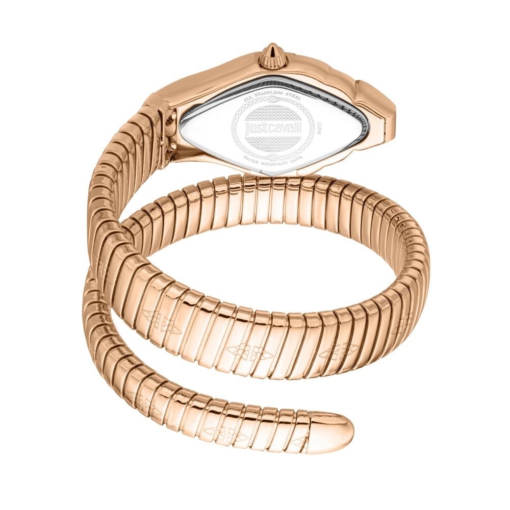 Just Cavalli Signature Snake JC1L306M0055 Women's Bangle Watch, Green & Rose Gold – photo 2