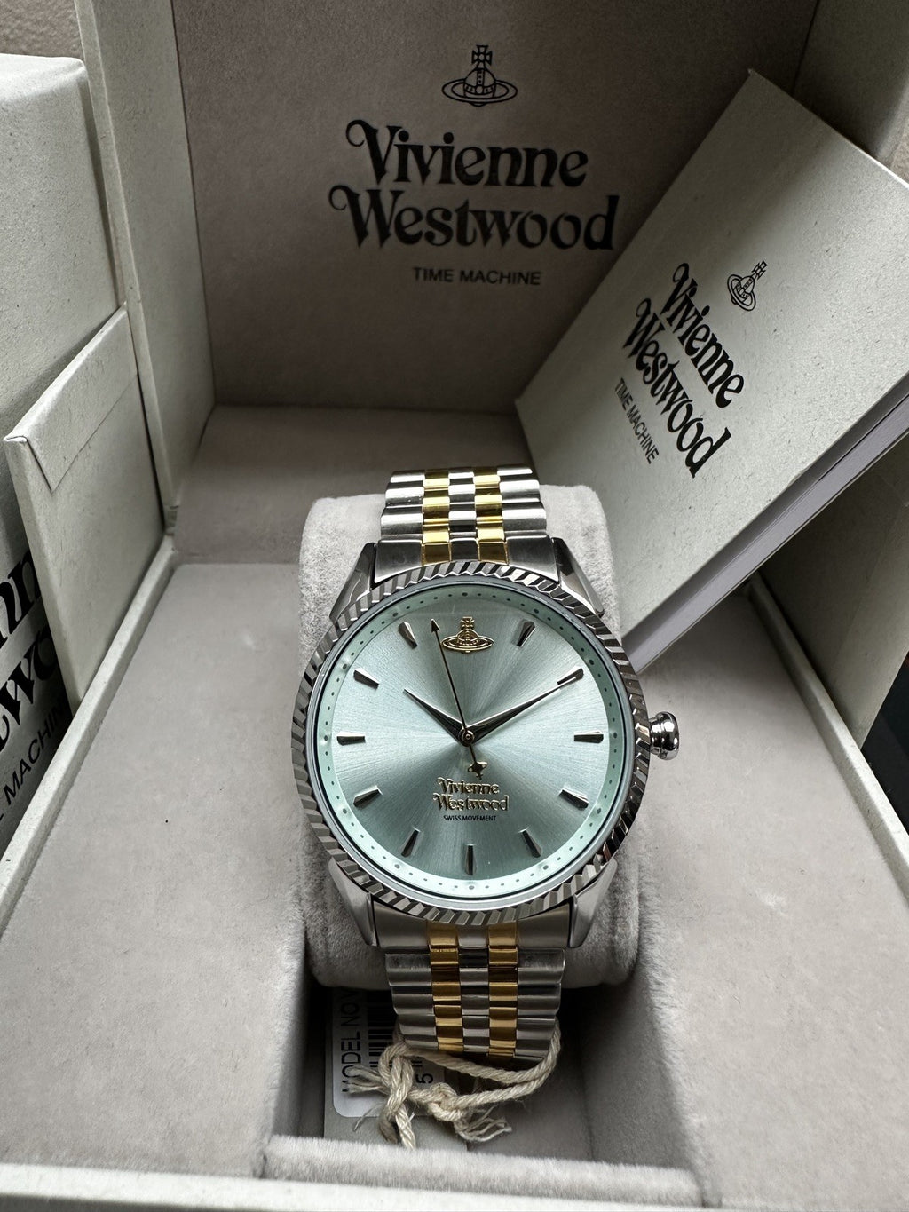Vivienne Westwood Seymour VV240LGRSG Ladies' Watch, Pastel Green & Gold Dial – photo 4