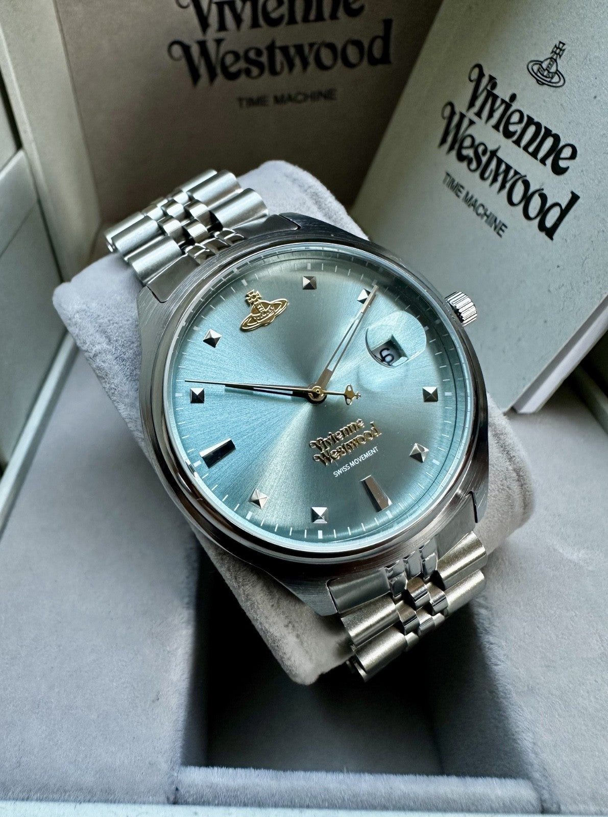 Vivienne Westwood Camberwell VV261LBLSL Ladies' Watch, Blue & Gold, 37 mm – photo 2