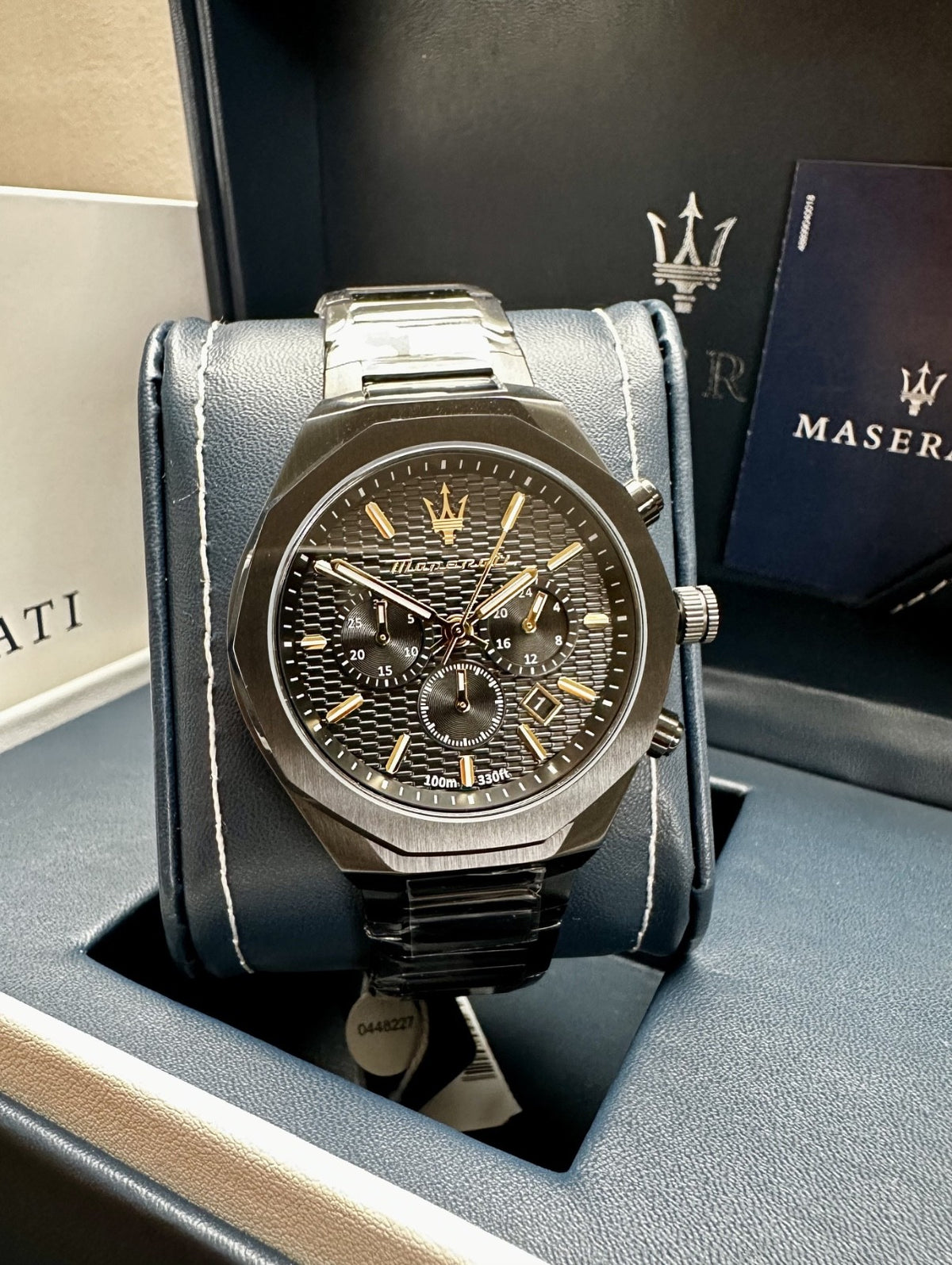 Maserati Stile R8873642005 Men's Chronograph Watch, Black & Gold Dial – photo 2