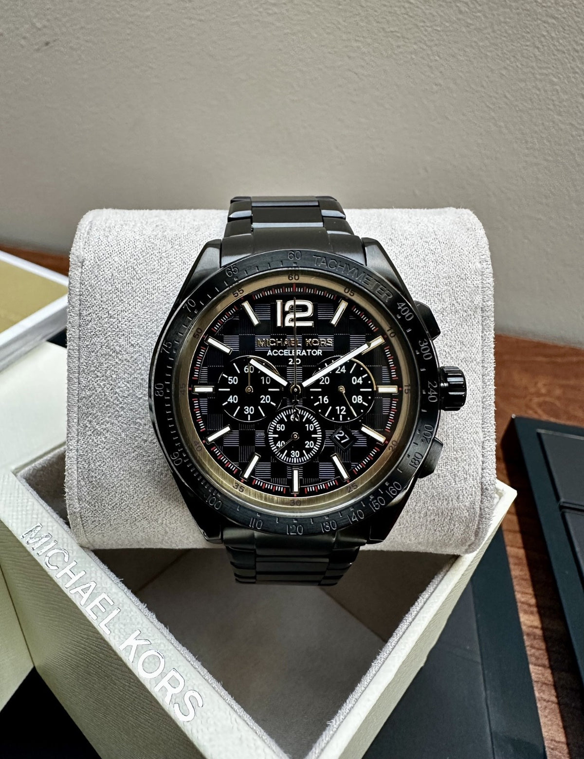 Michael Kors Accelerator 2.0 MK9179 Men's Watch, Black & Gold, 44 mm – photo 2