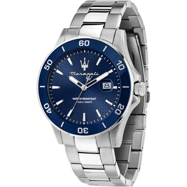 Maserati Competizione R8853100036 Men's Watch – Silver & Blue Dial, 43 mm
