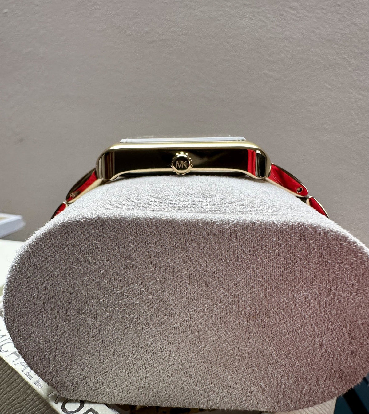 Michael Kors Lake MK3644 Ladies' Square Watch, White & Gold Tone – photo 2