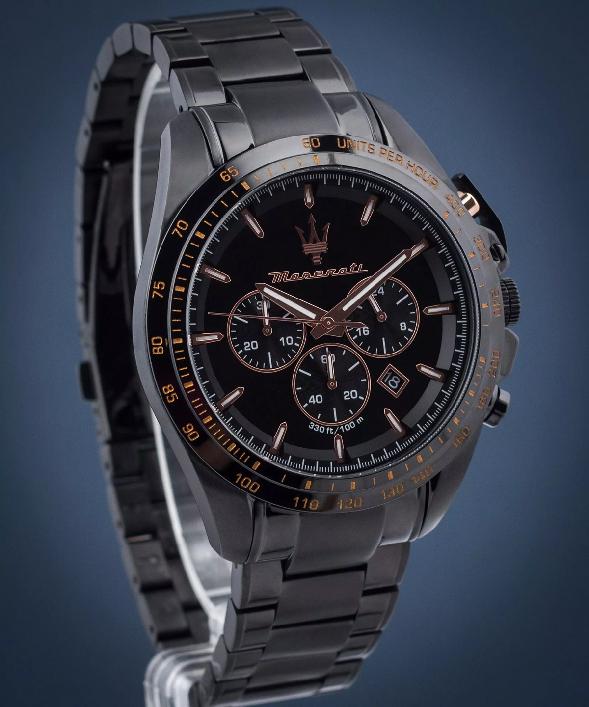 Maserati Traguardo R8873612048 Men's Chronograph Watch, Black Dial & Steel, 45 mm – photo 2