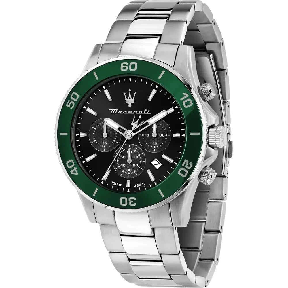 Maserati Competizione R8873600008 Men's Chronograph Watch, Black & Green, 43 mm – photo 1