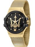 Maserati Potenza R8853108006 Men's Watch, Black & Gold Tone Mesh, 42 mm – photo 1