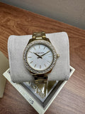 Michael Kors Liliane MK4555 Ladies' Watch, Gold & Crystal Bezel – photo 1