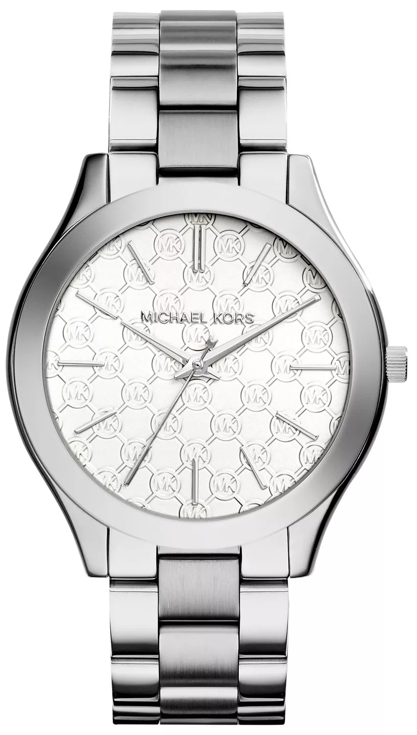 Michael Kors Slim Runway MK3371 Ladies' Watch, Silver Tone Logo Dial, 42 mm – photo 1
