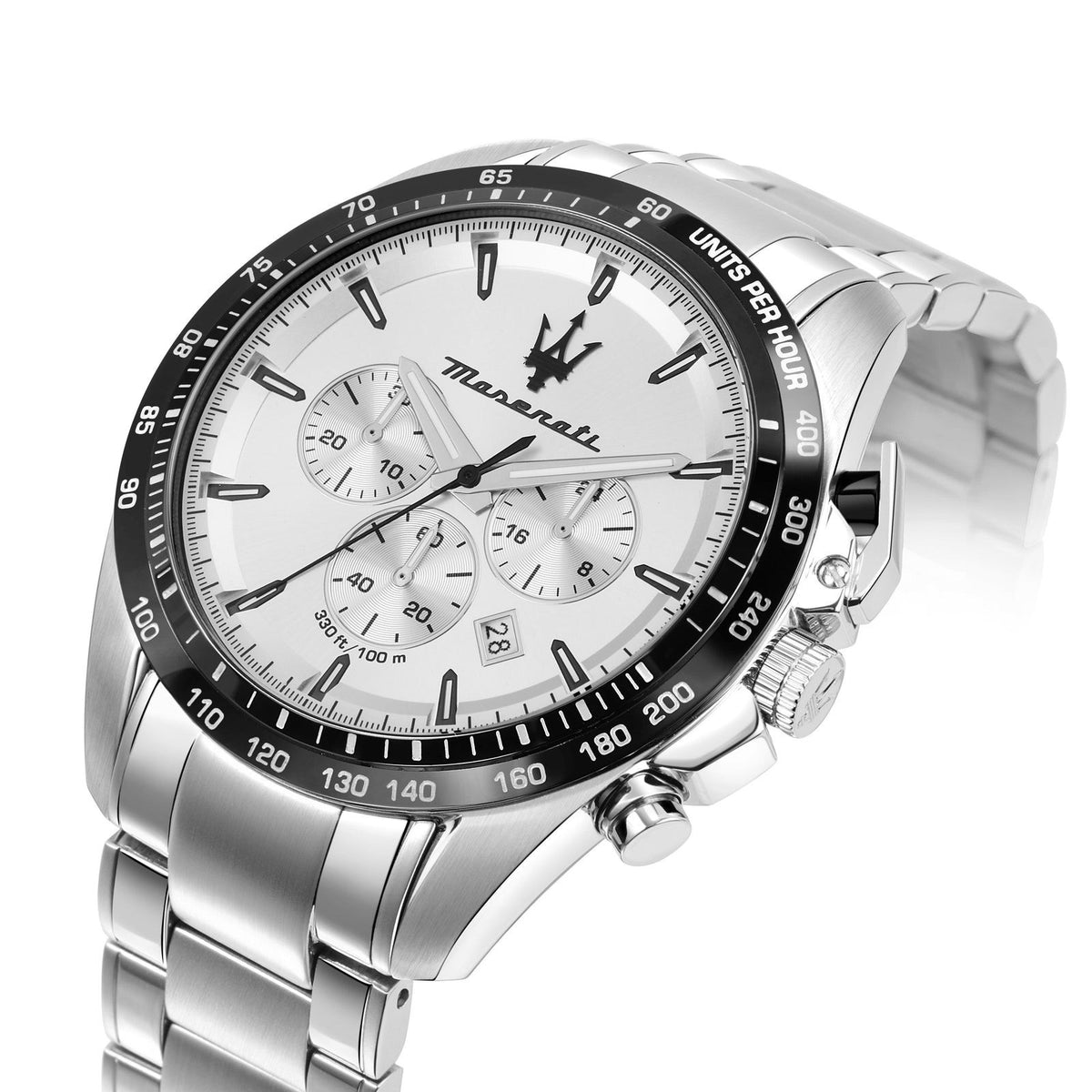Maserati Traguardo R8873612049 Chronograph Watch, Silver & Black, 45 mm – photo 2