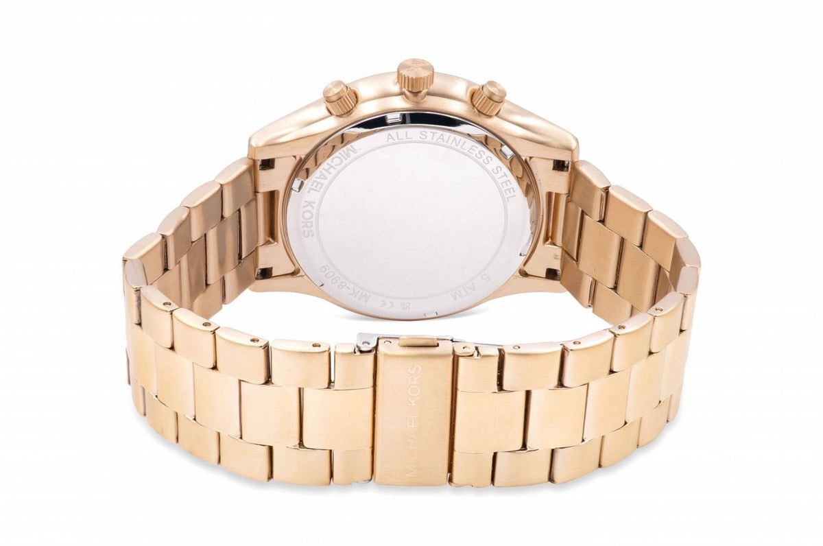 Michael Kors Slim Runway MK8909 Men's Chronograph Watch, Gold Tone, 40 mm – photo 2