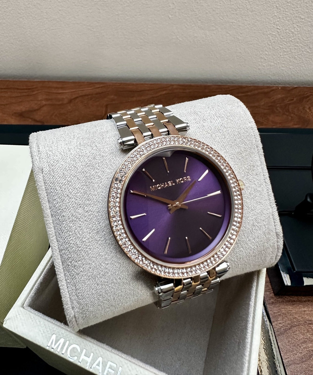 Michael Kors Darci MK3353 Ladies' Watch, Purple & Rose Gold Tone, 39 mm – photo 2