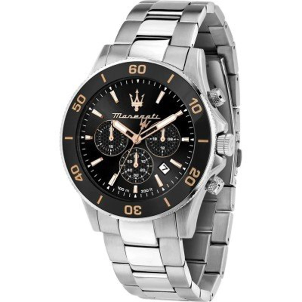 Maserati Competizione R8873600003 Quartz Chronograph Watch, Black & Silver, 43 mm – photo 1