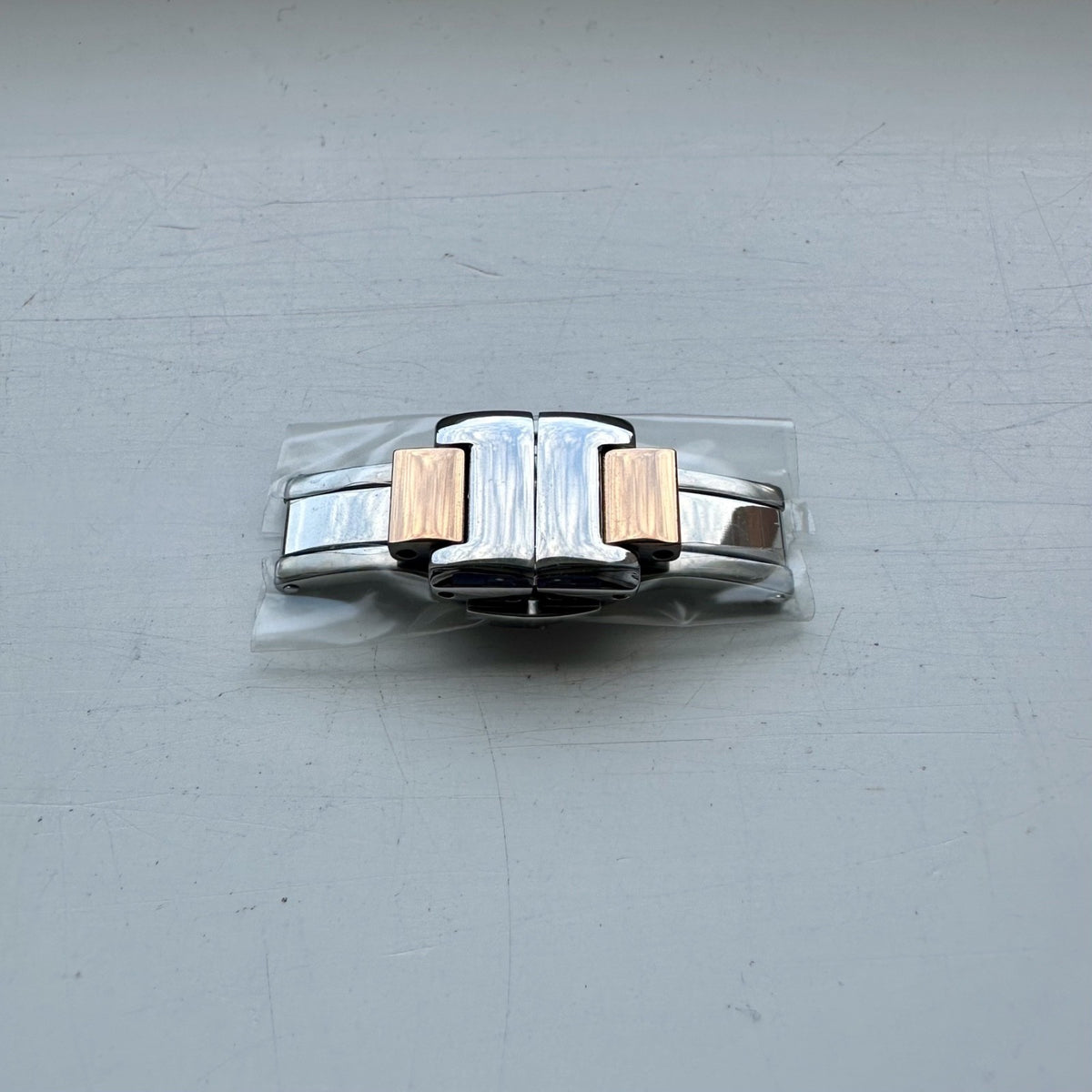 Emporio Armani AR11597 genuine two-tone butterfly clasp