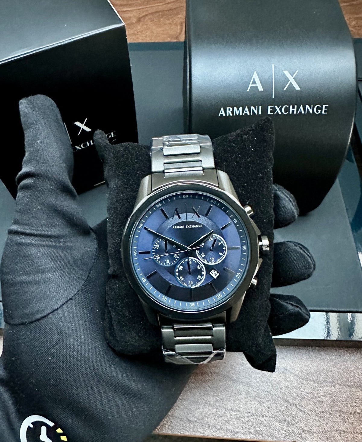 Armani Exchange AX1731 Men's Chronograph Watch, Blue & Grey, 44 mm – photo 1
