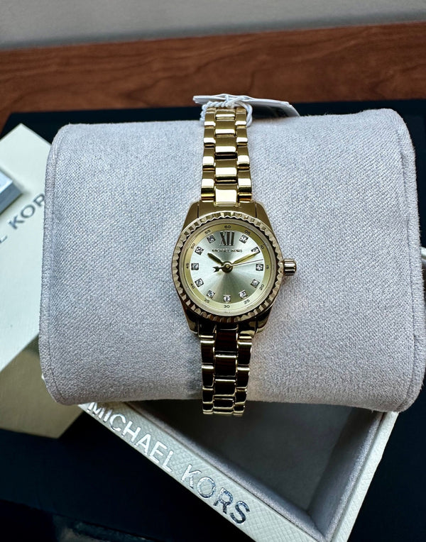 Michael Kors Lexington MK4862 Women's Watch – Gold Crystal Pavé, 19 mm