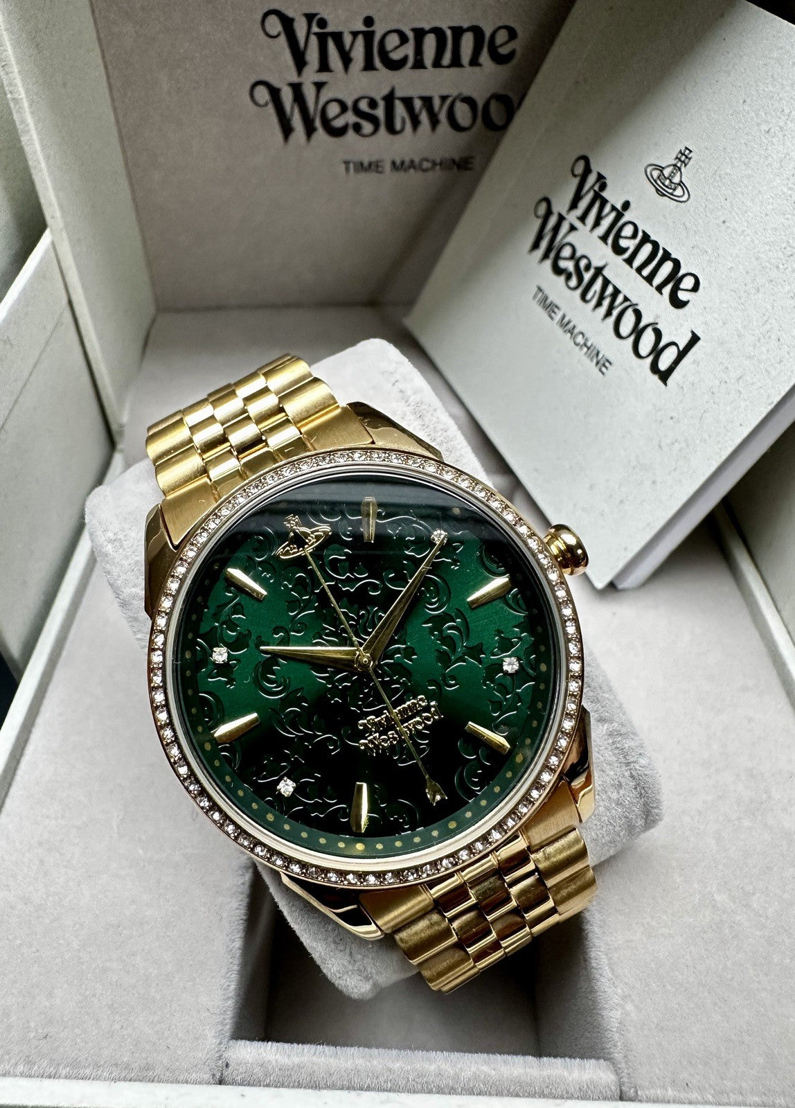 Vivienne Westwood Wallace VV208GDGD Women’s Watch, Green & Gold, 36 mm – photo 2