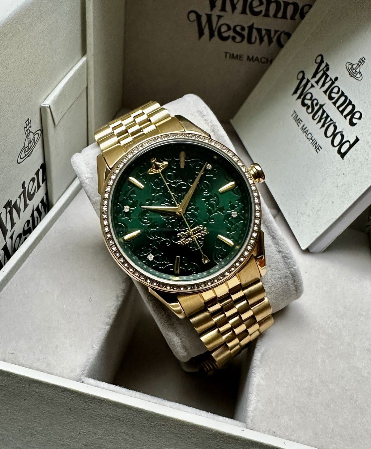 Vivienne Westwood Wallace VV208GDGD Women’s Watch, Green & Gold, 36 mm – photo 1