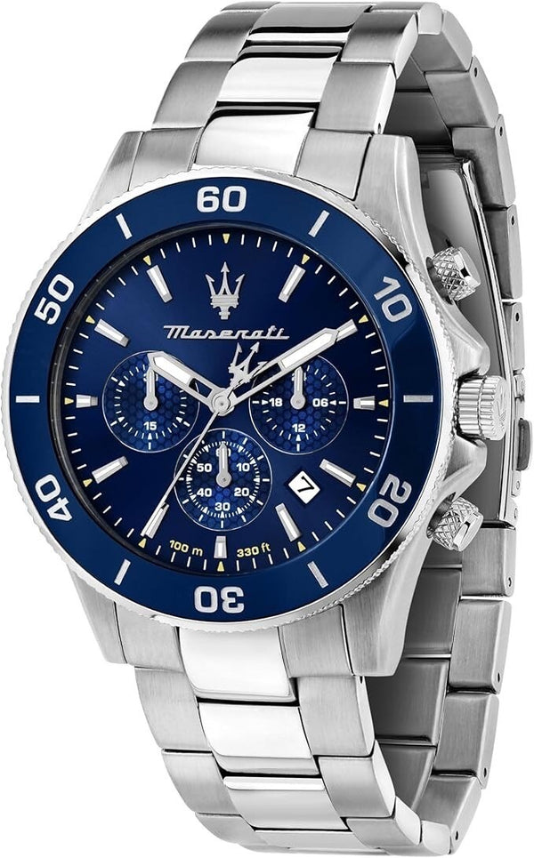 Maserati Competizione R8873600002 Men's Chronograph Watch – Blue, 43 mm