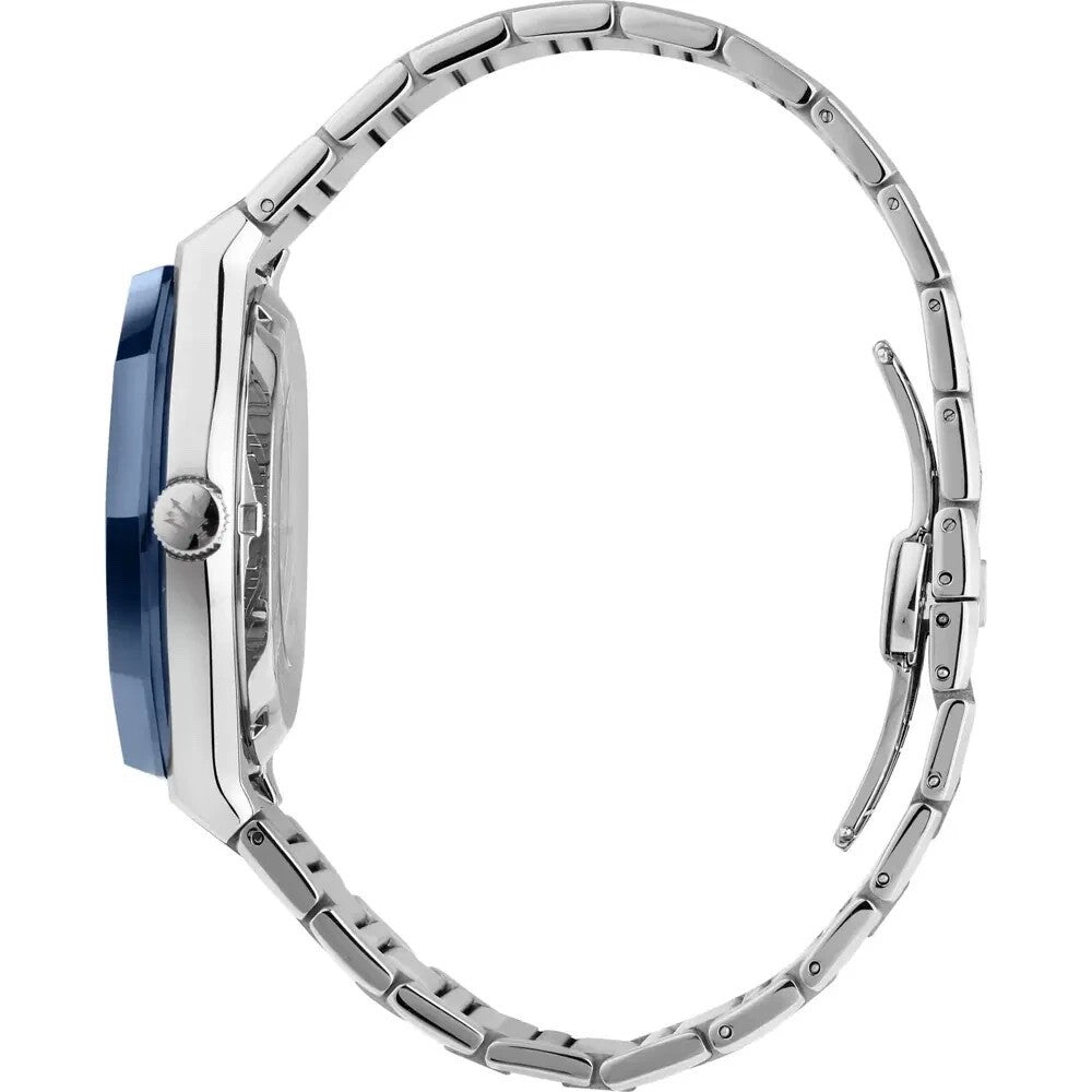 Maserati Stile R8823142004 Men's Automatic Watch, Blue Skeleton & Silver, 45 mm – photo 2