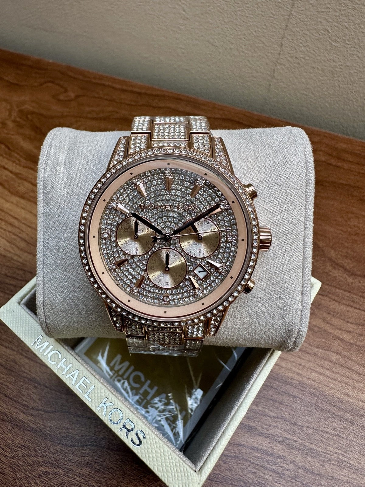Michael Kors Ritz MK6748 Ladies' Chronograph Watch, Rose Gold, 41 mm – photo 5