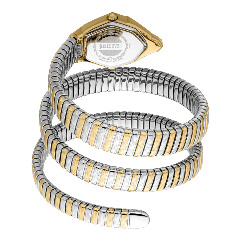 Just Cavalli Signature Snake JC1L304M0065 Women's Bangle Watch, Green & Gold – photo 2