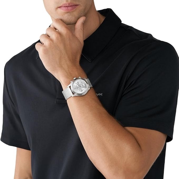Michael Kors Slim Runway MK9059 Men's Chronograph Watch, Silver Tone, 40 mm – photo 2