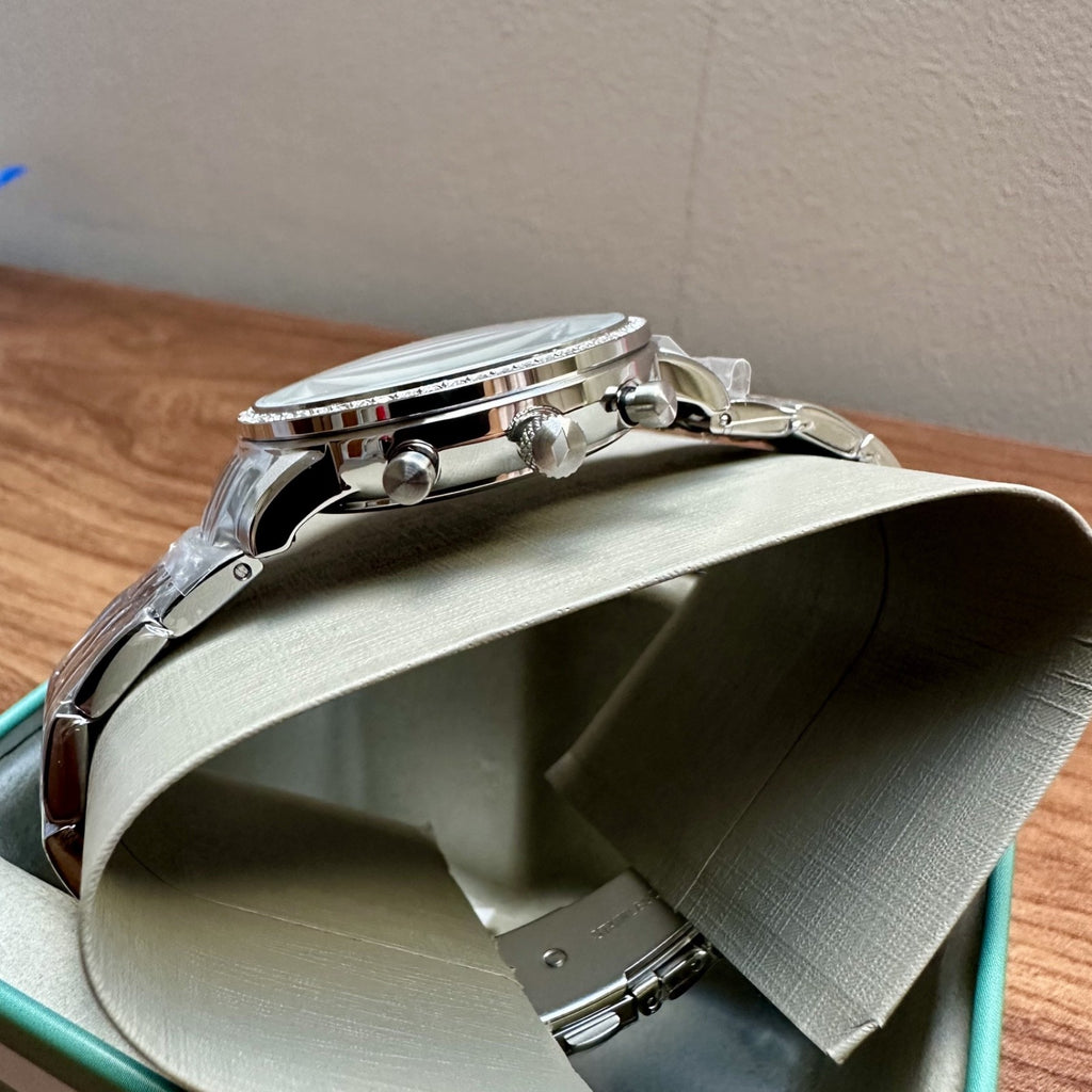 Fossil Neutra ES5217 Women's Chronograph Watch, Silver & Crystal, 36 mm – photo 3