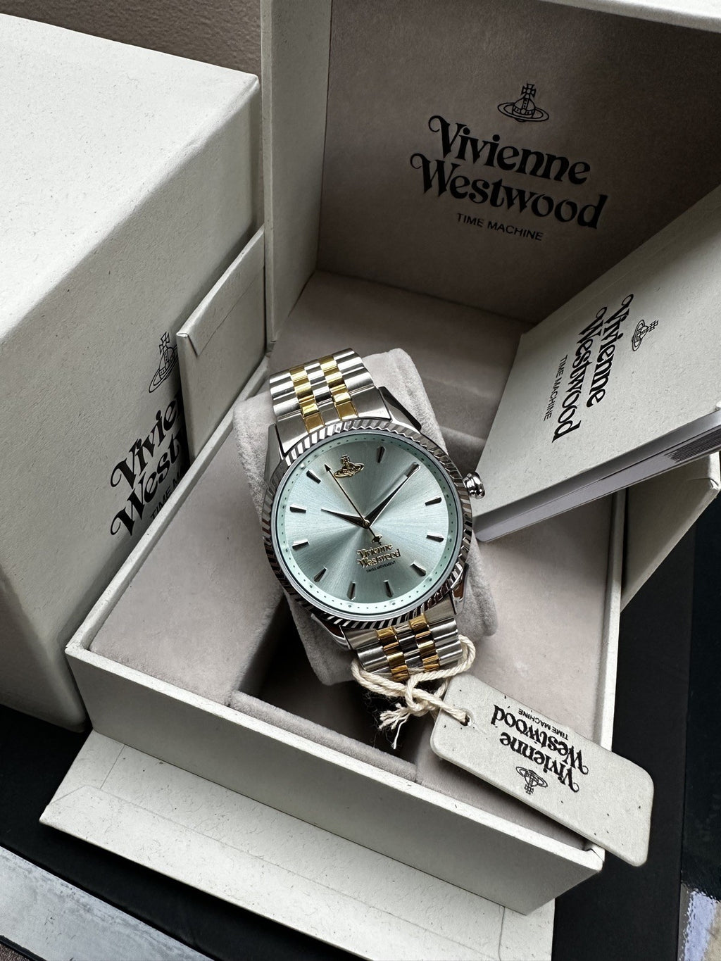 Vivienne Westwood Seymour VV240LGRSG Ladies' Watch, Pastel Green & Gold Dial – photo 2