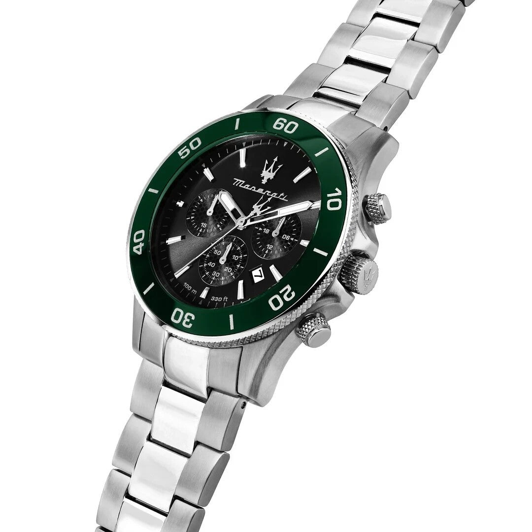 Maserati Competizione R8873600008 Men's Chronograph Watch, Black & Green, 43 mm – photo 2