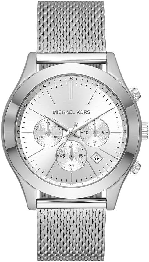 Michael Kors Slim Runway MK9059 Men's Chronograph Watch, Silver Tone, 40 mm – photo 1