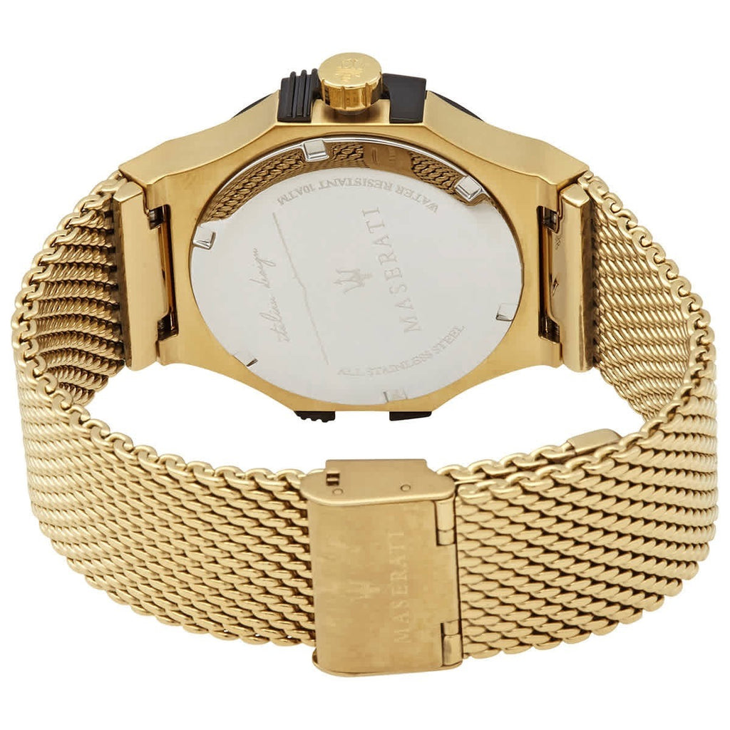 Maserati Potenza R8853108006 Men's Watch, Black & Gold Tone Mesh, 42 mm – photo 4