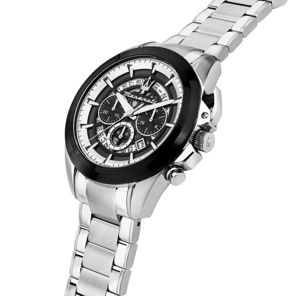 Maserati Traguardo R8873612059 Men's Chronograph Watch, Black & White, 45 mm – photo 4