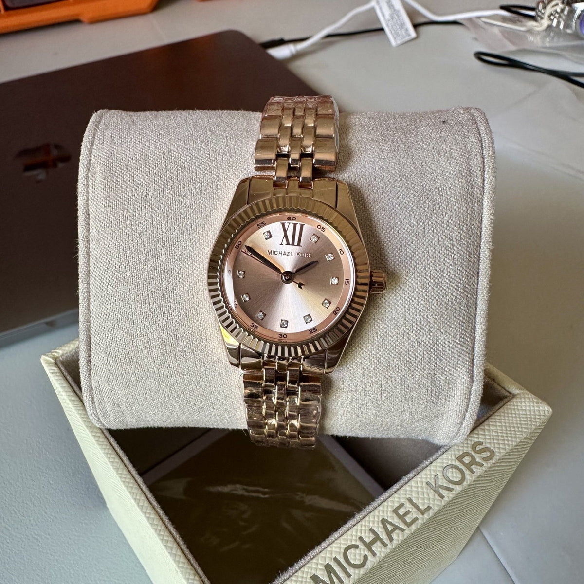Michael Kors Lexington MK4739 Women's Watch, Pavé Crystal & Rose Gold, 26 mm – photo 1