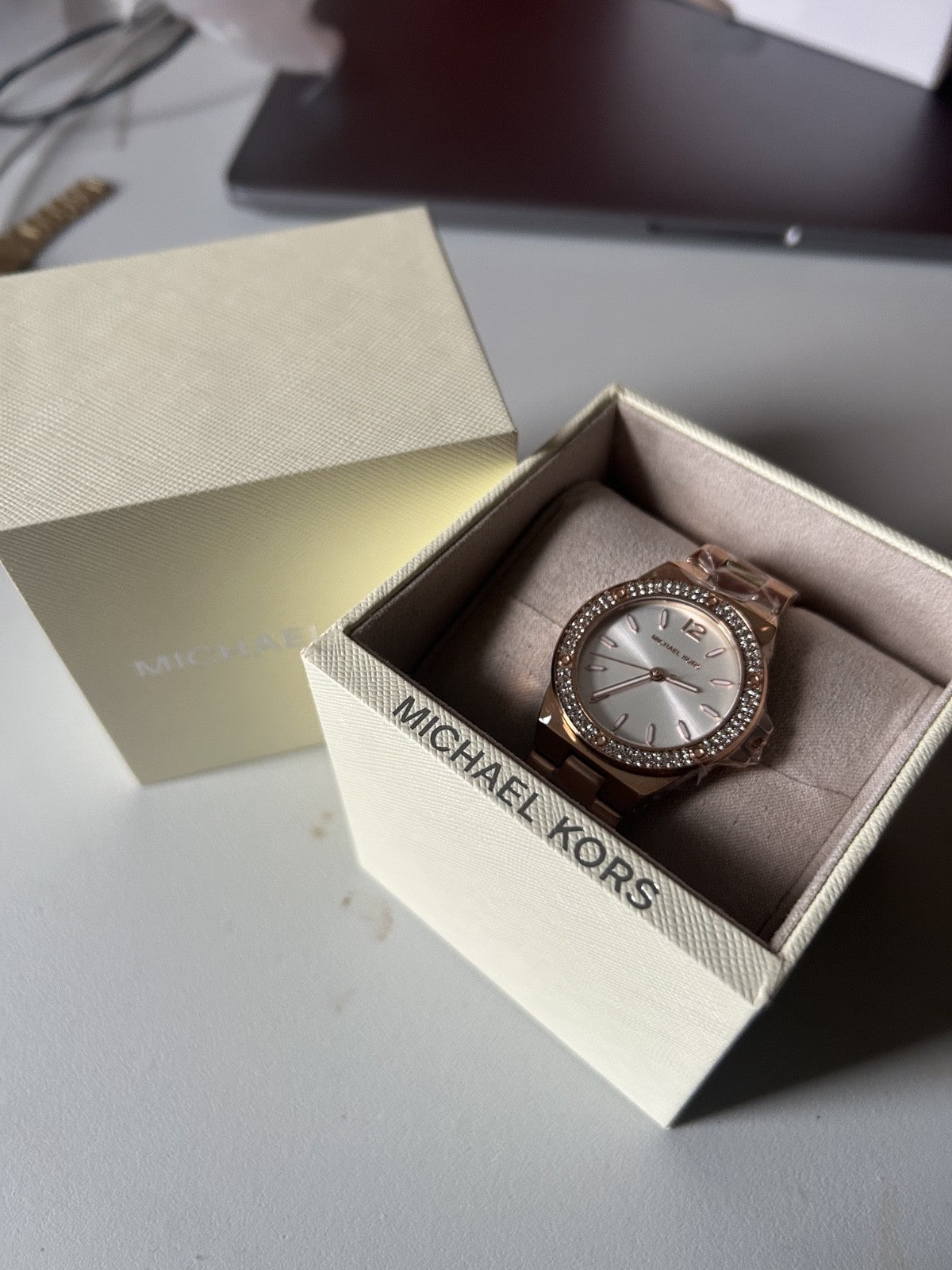 Michael Kors Lennox MK7279 Ladies' Crystal Watch, Rose Gold Tone, 33 mm – photo 2