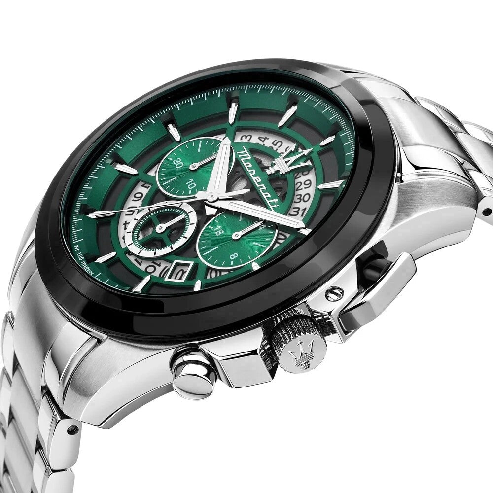 Maserati Traguardo R8873612060 Men's Chronograph Watch, Mint Green, 45 mm – photo 2