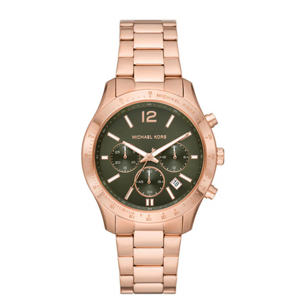 Michael Kors Berkley MK7412 Women's Chronograph Watch – Rose Gold, 40 mm