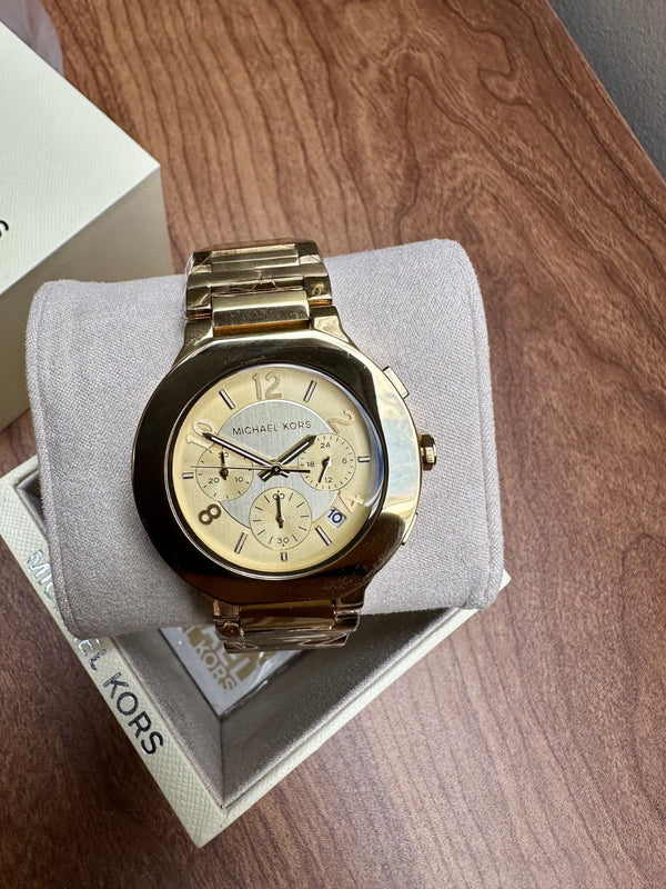 Michael Kors Gramercy MK7520 Men's Chronograph Watch – Gold Tone, 40 mm