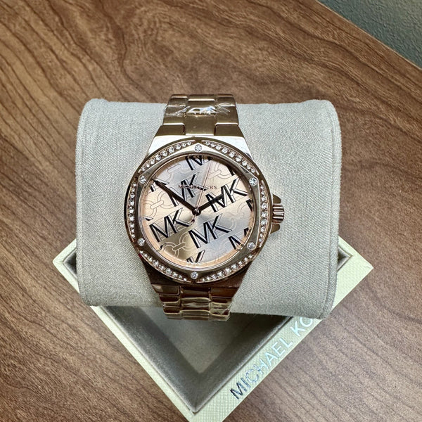 Michael Kors Lennox MK7405 Women's Watch – Crystal & Rose Gold Tone, 37 mm
