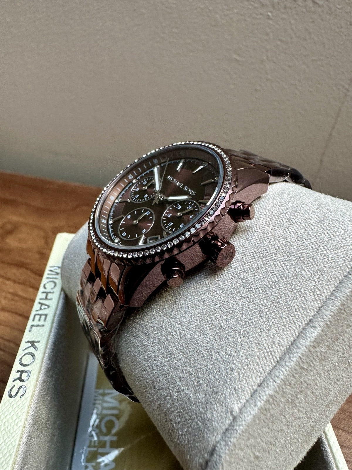Michael Kors Bryant MK7559 Ladies' Chronograph Watch, Chocolate, 35 mm – photo 2