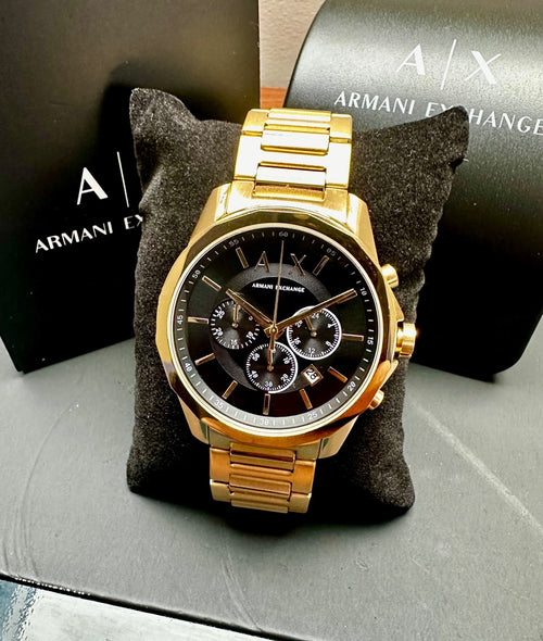Armani Exchange AX1721 Men's Chronograph Watch, Black & Gold Tone, 44 mm – photo 2
