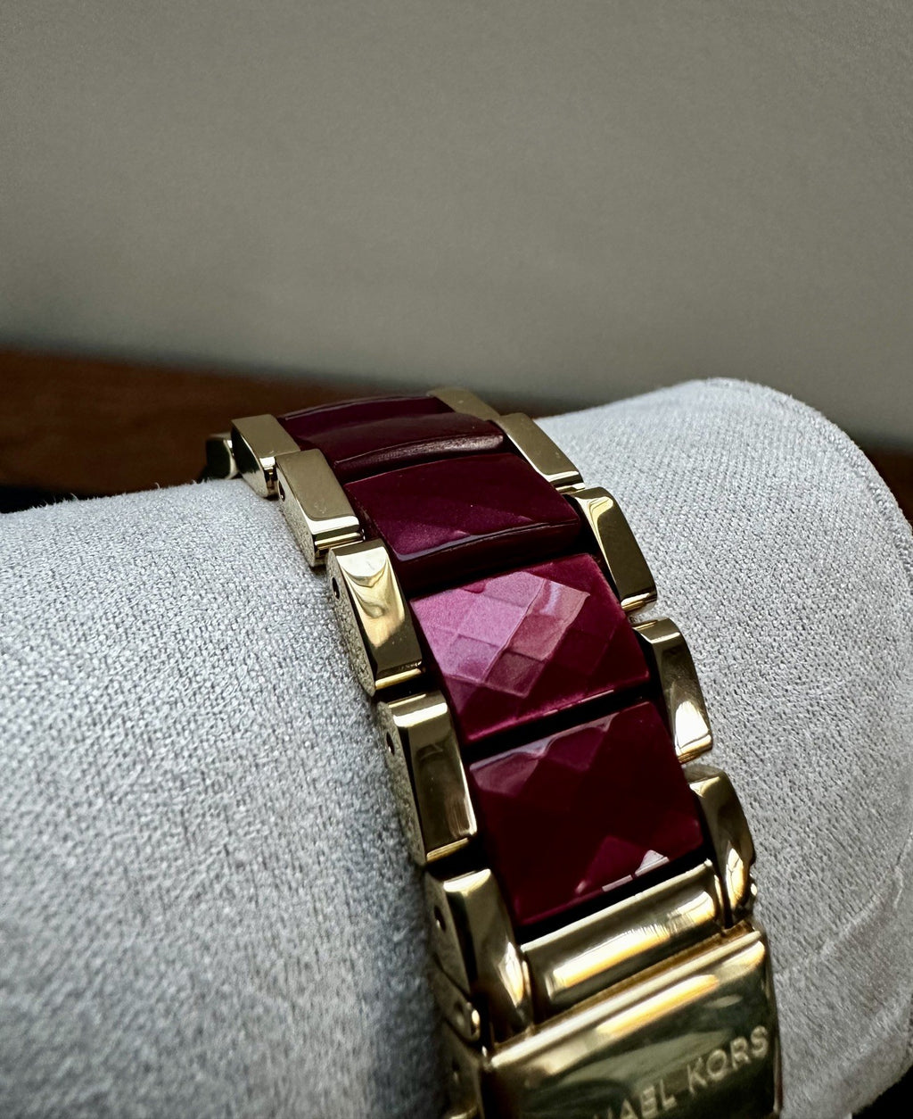 Michael Kors Parker MK6427 ladies' watch, red mother of pearl dial and crystal bezel – photo 6