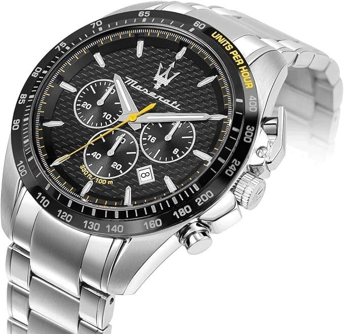 Maserati Traguardo R8873612042 Men's Chronograph Watch, Black Dial & Steel, 45 mm – photo 2
