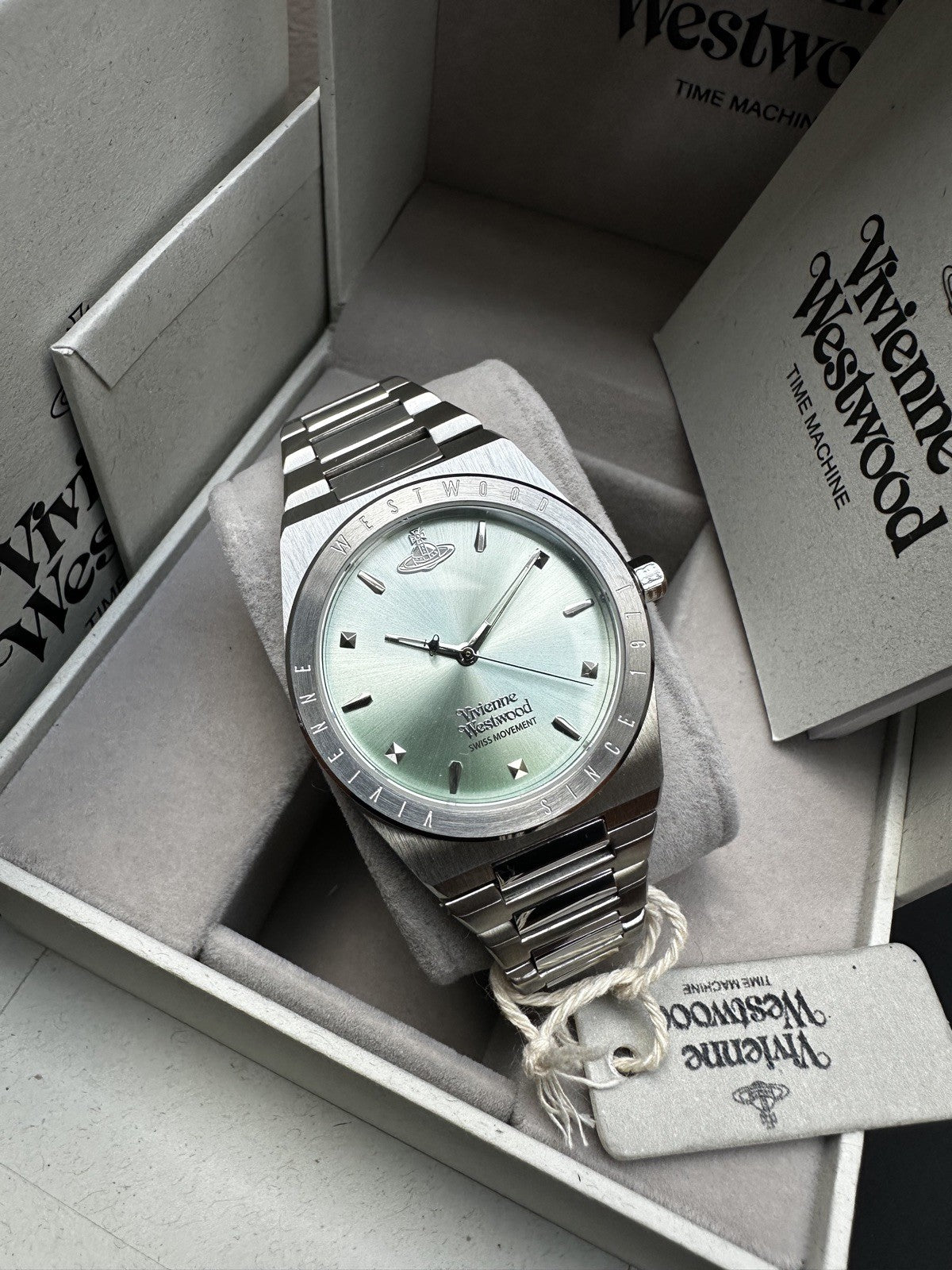 Vivienne Westwood Charterhouse VV244PGRSL Ladies' Watch, Pastel Green & Steel – photo 2
