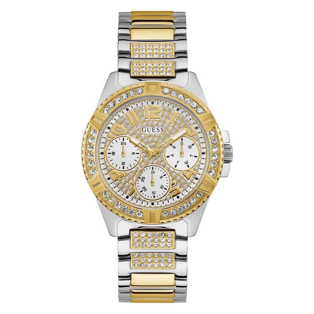 GUESS Frontier W1156L5 Women's Chronograph Watch, Gold, Silver & Crystal – photo 1