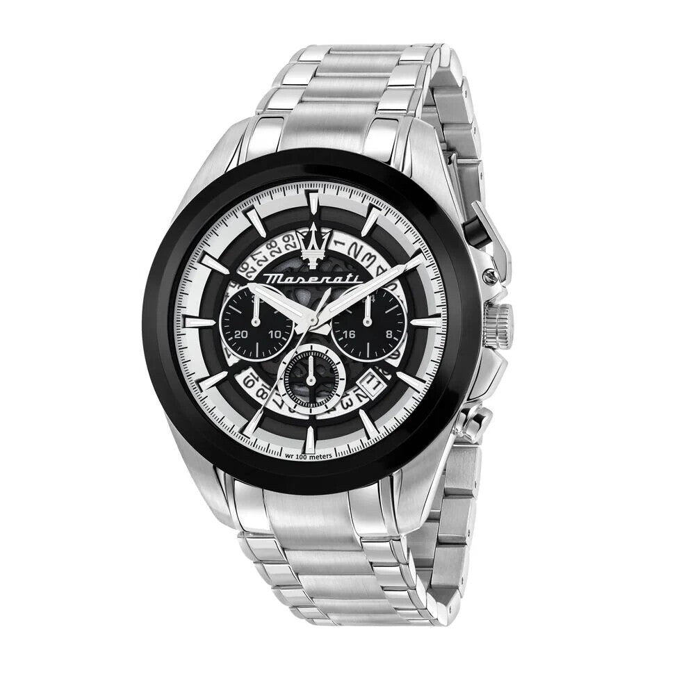 Maserati Traguardo R8873612059 Men's Chronograph Watch, Black & White, 45 mm – photo 1