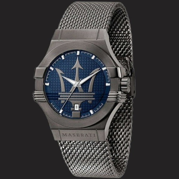 Maserati Potenza R8853108005 Men's Watch, Gunmetal Grey & Navy Blue Dial, 42 mm – photo 2