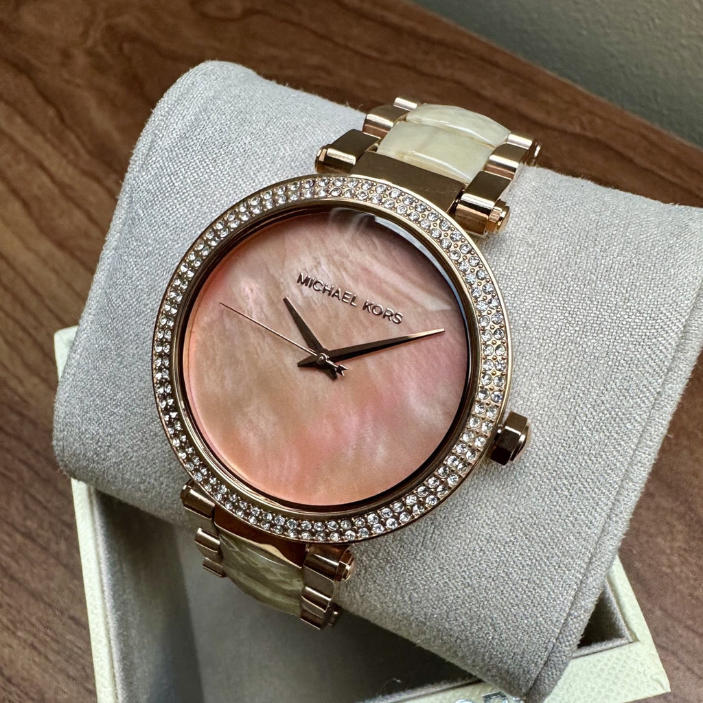 Michael Kors Parker MK6492 Women's Watch, Rose Gold & Pink Crystal – photo 6