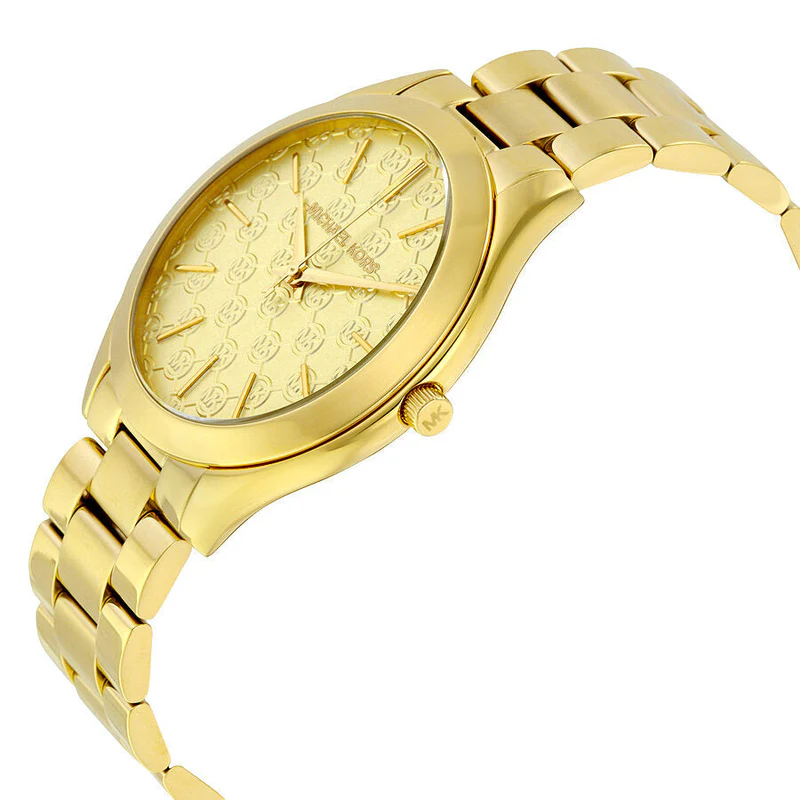 Michael Kors Slim Runway MK3335 Ladies' Watch, Gold Tone Logo Dial, 42 mm – photo 2