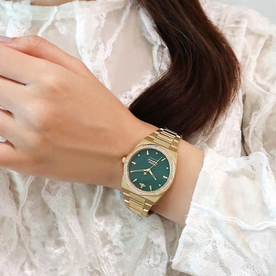 Vivienne Westwood Charterhouse Women's Watch, Crystal Green & Gold – photo 2